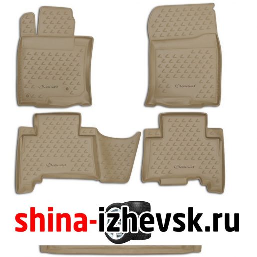 Коврик Autofamily коврики в салон для LEXUS GX460 02/2010- , 5 шт. , бежевый) в Ижевске